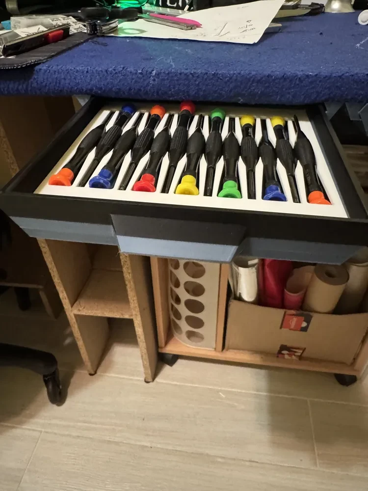 organizador de cajones para destornilladores